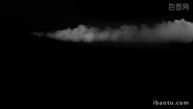 烟雾流动抽象黑白水墨艺术背景